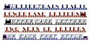 LetterTrain, a Symbol Font by Ingrimayne Type (Thumbnail 3 of 5)