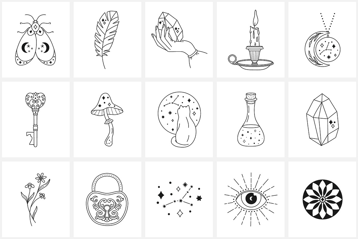 Magic Icon Set, an Outline Icon by NatalieArtShop (Photo 12 of 16)