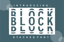 Block Font – Display Font Type