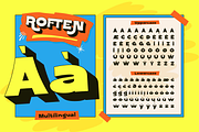 Roften - Chunky Retro Pop Font, a Sans Serif Font by Artisan Themes (Thumbnail 10 of 11)