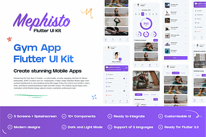 Mephisto - GYM APP UI TOOLKIT, an App Template by A7ALABS