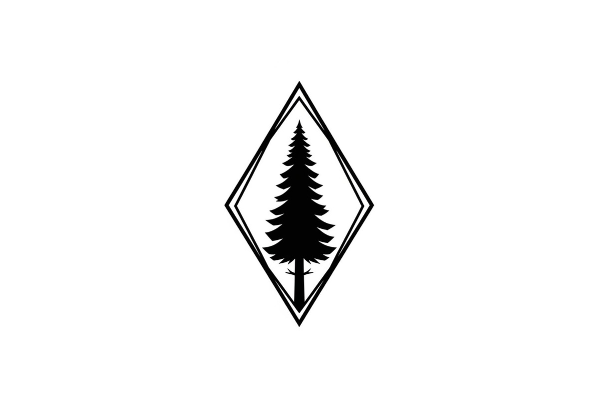 Geometric Pine Tree Emblem Bundle, an Illustration by Creativeshirt (Photo 4 of 31)