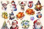 Jingle bells , Christmas  clipart., a Decorative Illustration by Hello My Print (Thumbnail 2 of 9)