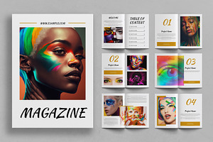 Art Magazine Template, a Magazine Template by ContestDesign