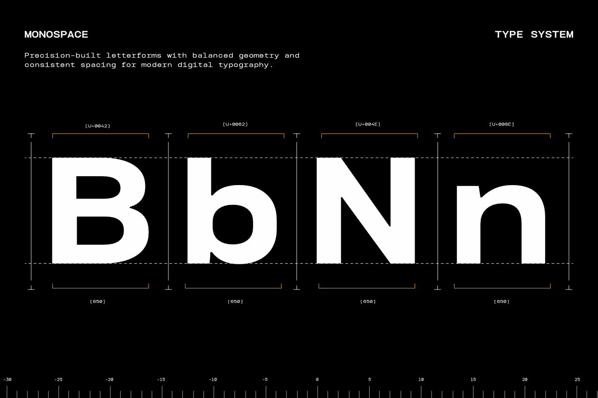 TBJ Felium Monospace Clean Modern, a Sans Serif Font by Taboja Studio (Photo 3 of 15)