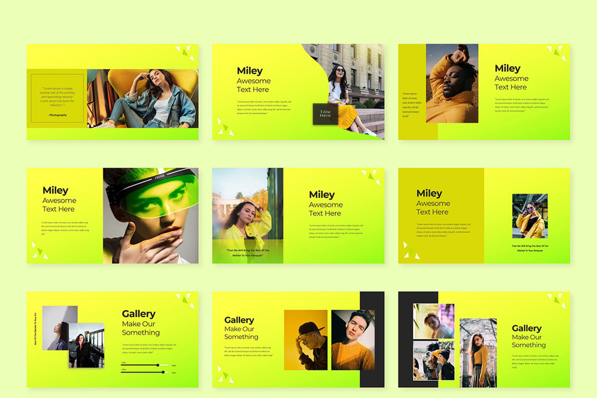 Miley Fashion Presentation Template, a Presentation Template by Overcloud (Photo 3 of 4)