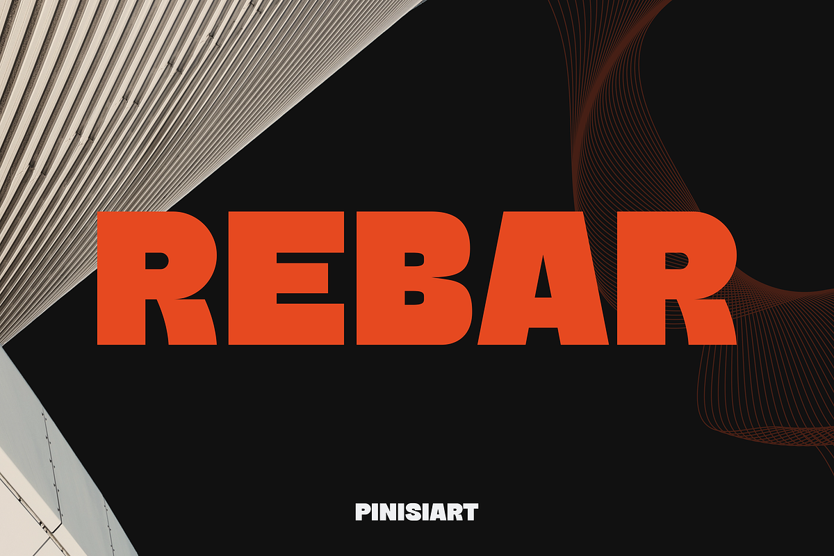REBAR, a Sans Serif Font by Pinisi ART (Photo 1 of 10)