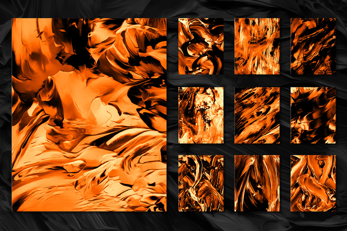 Flow Bundle—300 fluid paint textures, a Texture Graphic by Chroma Supply