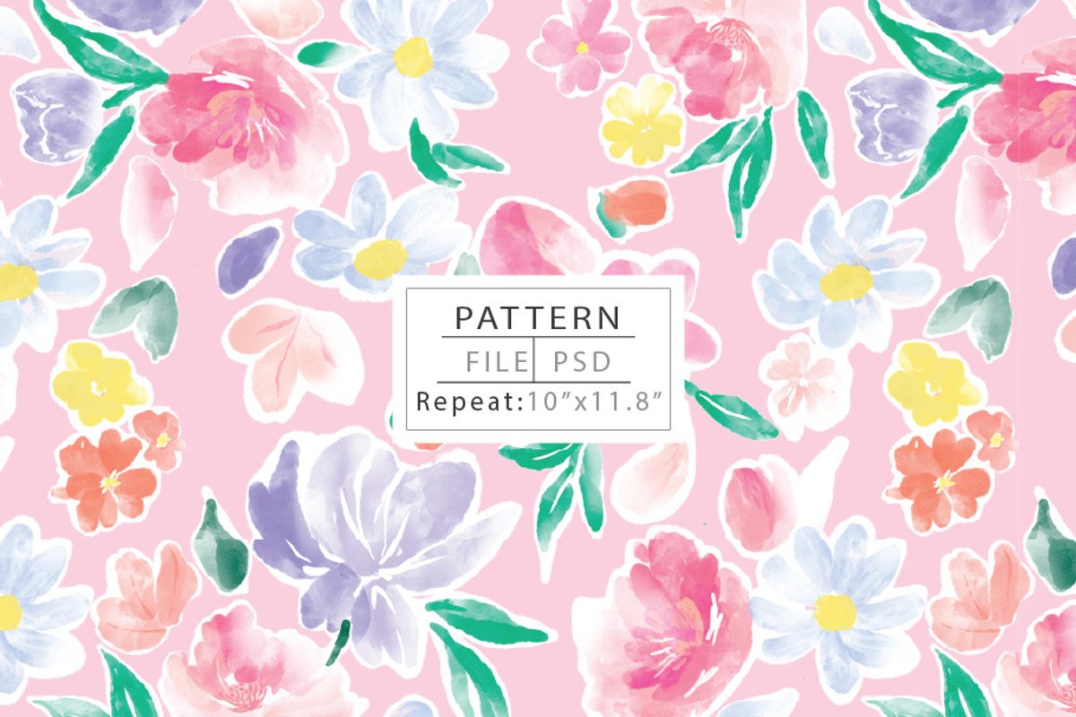 Water colour floral print, a Graphic by Print Diaries (Photo 1 of 3)