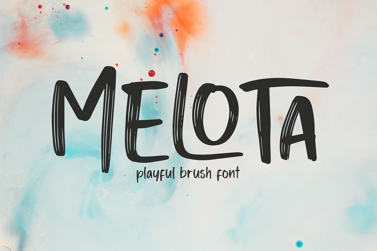 MELOTA Playful Brush Font, a Handwritten Font by NTC Graphic (Photo 1 of 9)