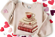 Crochet Books And Coffee Png, an Illustration by Canvas Craft (Thumbnail 5 of 7)