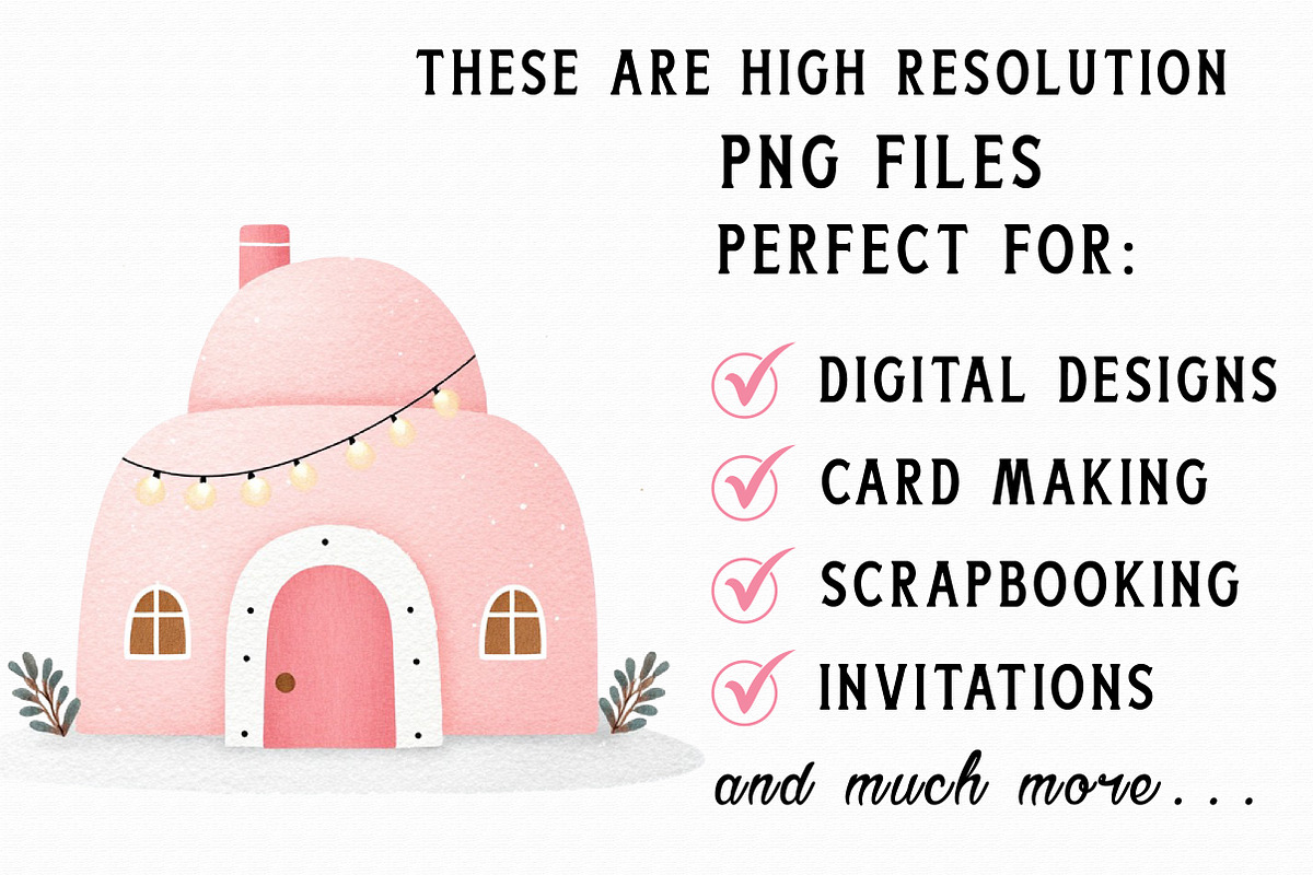 Watercolor Igloo Clipart, an Illustration by Libby Wishes (Photo 5 of 7)