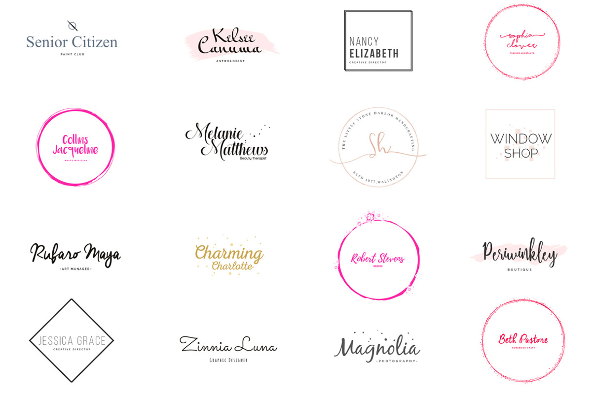 Girlboss Premade Branding Logos, a Branding & Logo Template by SNIPESCIENTIST (Photo 13 of 21)