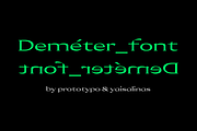 Deméter Font, a Font by yaisalinas (Thumbnail 2 of 9)
