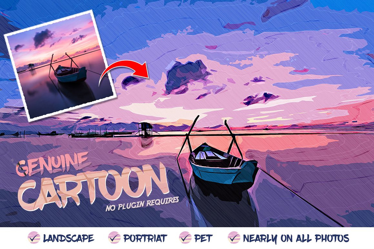 BUNDLE! 18 in 1 Oil Painting Effect, an Action Add-On by U_Design (Photo 8 of 19)