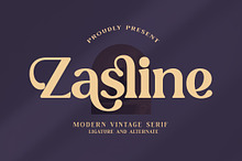 Zasline Modern Vintage Serif Font