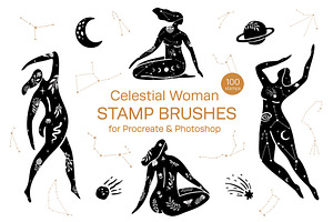 Celestial Woman Procreate Brushes