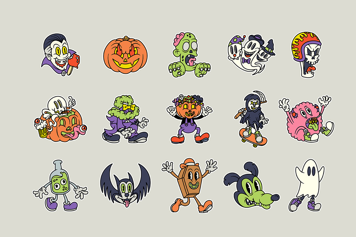 Halloween Cartoon Bundle, an Illustration by The Isian (Photo 35 of 40)