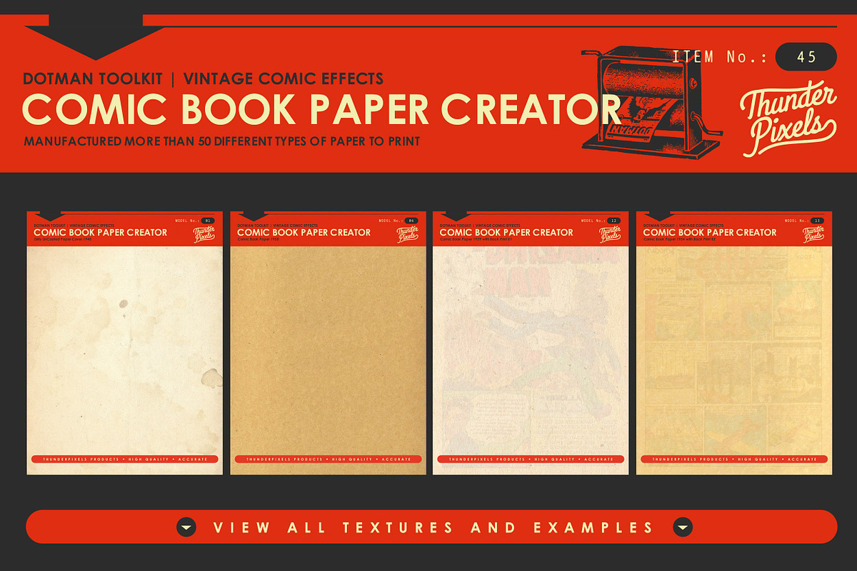 DotMan ToolKit Vintage Comic Effects, an Action Add-On by Thundr Co. (Photo 5 of 12)