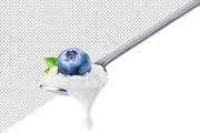 Fruit yogurt on spoons, an Object Graphic by Fruits+Veggies (Thumbnail 8 of 14)
