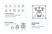 Artificial Intelligence Icons, an Outline Icon by Prosymbols (Thumbnail 3 of 7)