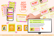 Funky Social Media & Brand Kit, a Branding & Logo Template by Hell Yeah Designs (Thumbnail 5 of 15)
