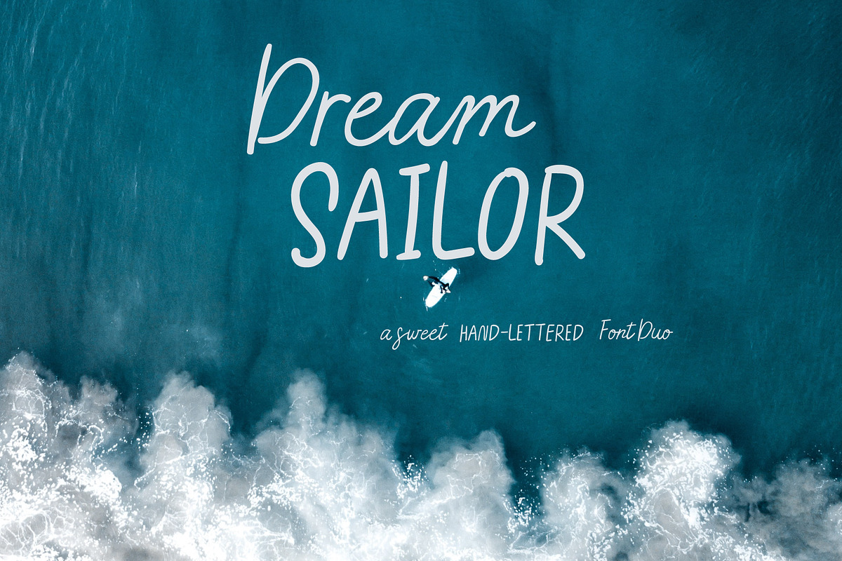 Dream Sailor Font Duo, a Sans Serif Font by Anna Ivanir (Photo 1 of 10)