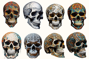 50 Carved Skulls