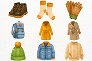 Fall Camping Clipart Woodland Animal, a Seasonal Illustration by SugarCloudStudioArt (Thumbnail 9 of 10)