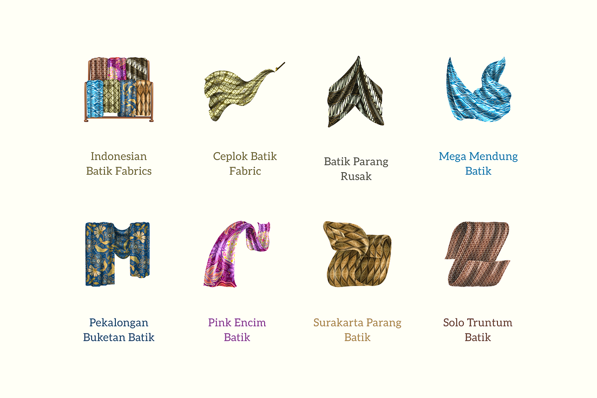 Indonesian Batik Collection, an Object Illustration by Deemak Daksina (Photo 3 of 3)