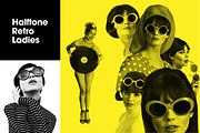 Halftone Retro Ladies, an Object Graphic by Offset (Thumbnail 1 of 13)