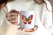 Halloween Butterfly Garden Clipart, an Illustration by CreationArt (Thumbnail 4 of 9)