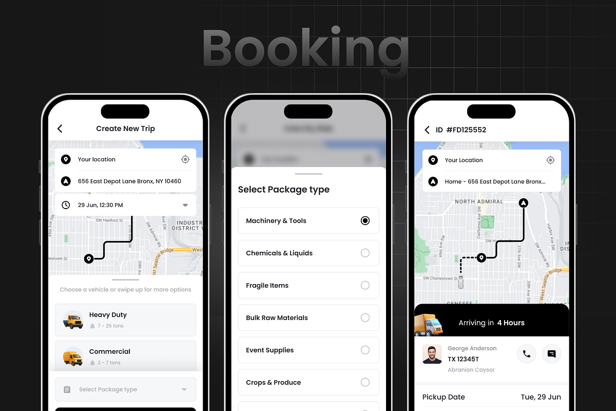 Truck Logistics App | DeliTruck preview 3