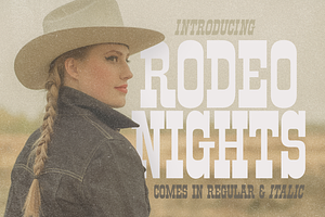 Rodeo Nights - Western Font