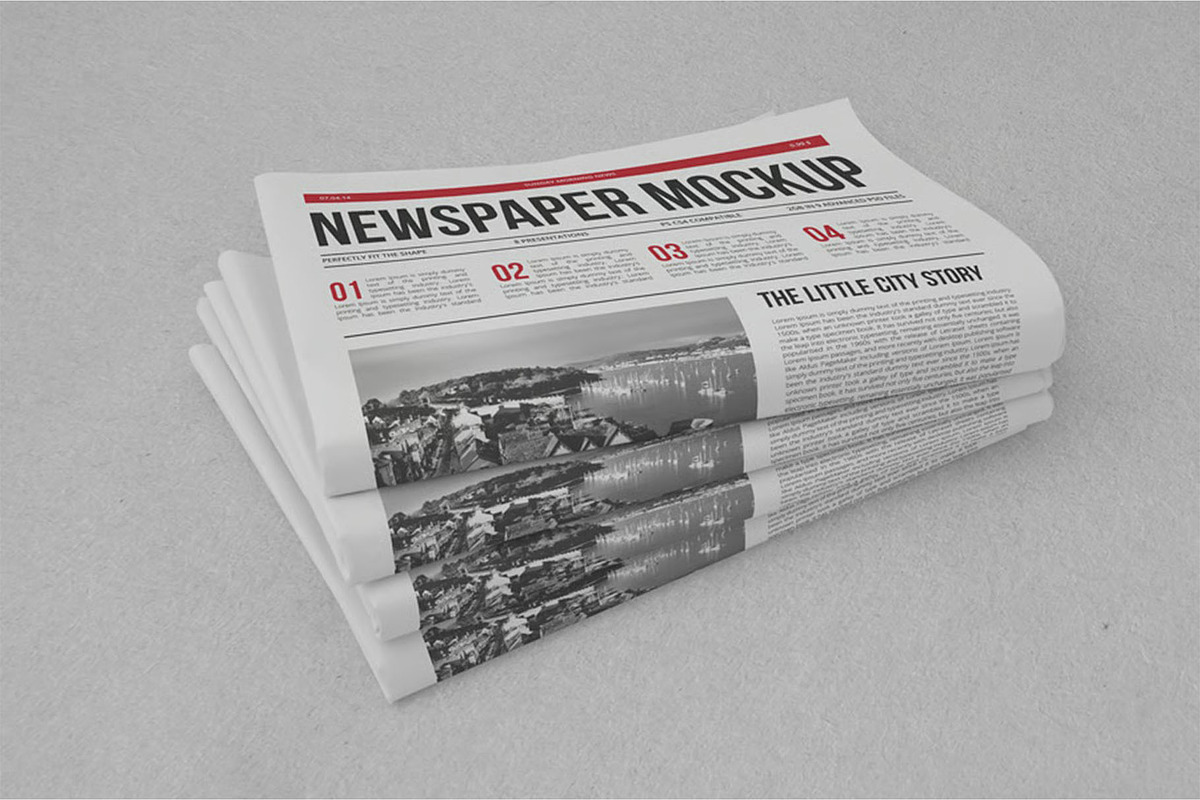 Newspaper Mock-up, an Advertising Mockup by zippypixelstudio (Photo 5 of 14)