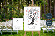 Wedding Thumbprint Guestbook Signs, a Stationery Template by Tracia Creative (Thumbnail 1 of 4)