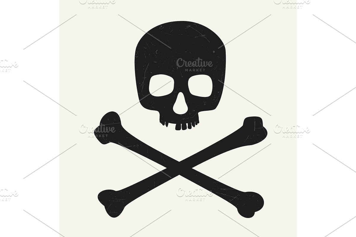 Skull and crossbones, a Healthcare Illustration by bolotoff