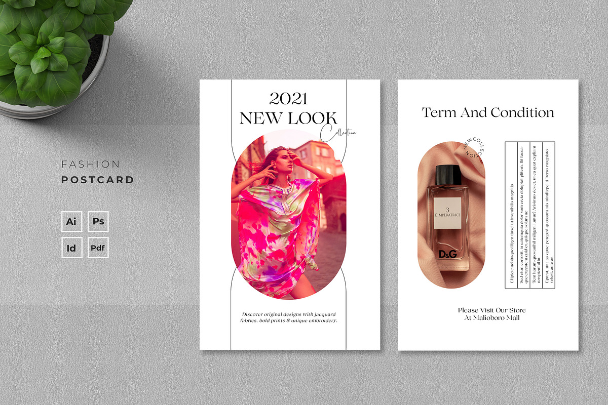Fashion Postcard, a Card Template by Ahsanjaya (Photo 1 of 3)
