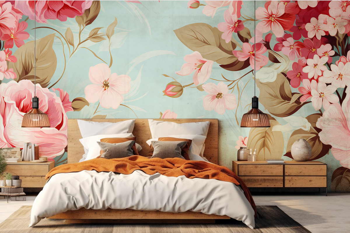 Baroque seamless hand drawn flowers, a Wallpaper Graphic by Muzi pear studio (Photo 4 of 12)