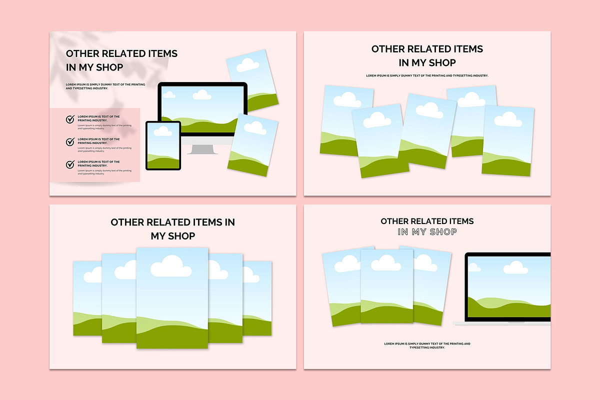 Canva mockup templates, a Stationery Template by LaxmiOwl (Photo 4 of 5)