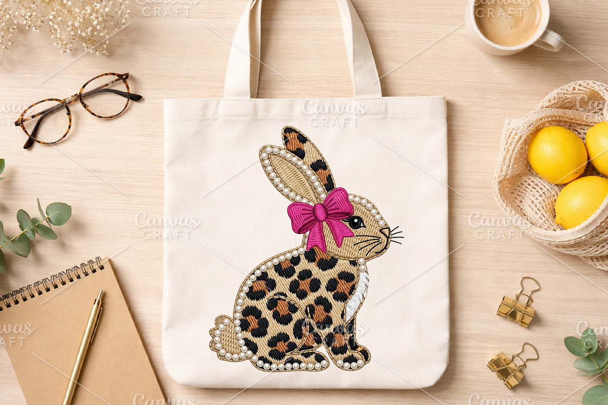 Faux Yarn Easter Bunny PNG, an Illustration by Canvas Craft (Photo 4 of 6)