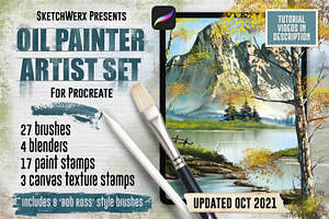 Oil Painter Artist Set For Procreate