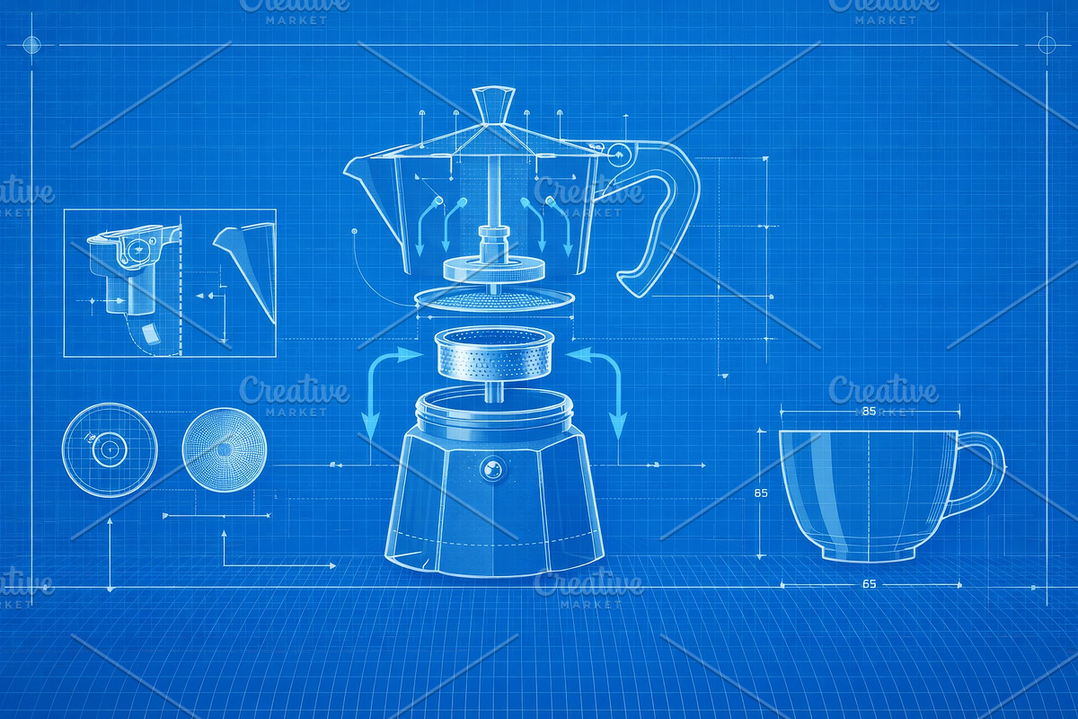 Blueprint design schematic showcasin, a Photo by Dvoevnore photos (Photo 2 of 2)