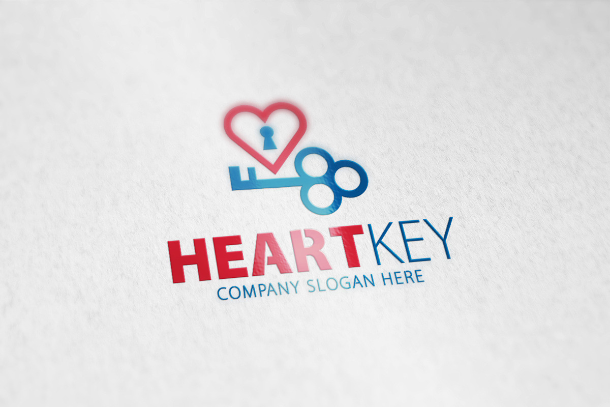 Heart Key Logo, a Branding & Logo Template by Creative Dezing (Photo 3 of 5)
