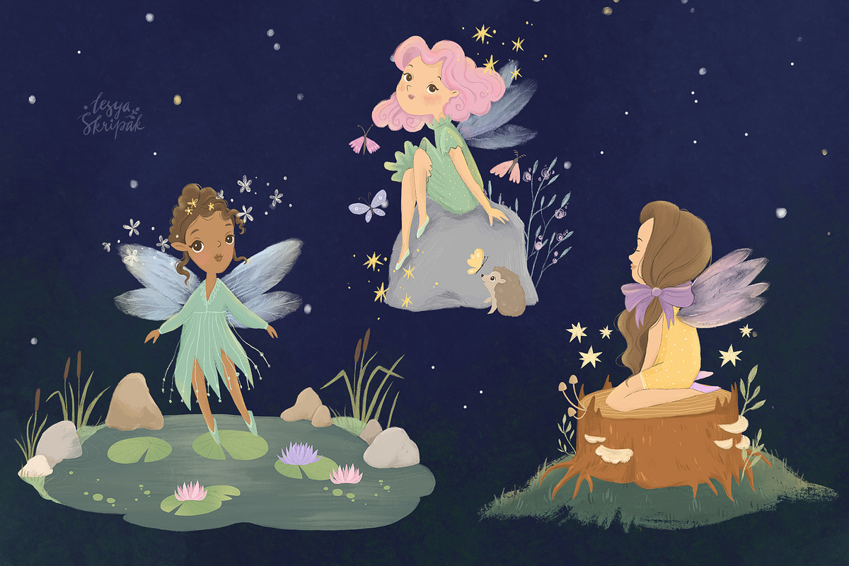 Magic forest and fairies, an Animal Illustration by Lesya Skripak (Photo 6 of 9)
