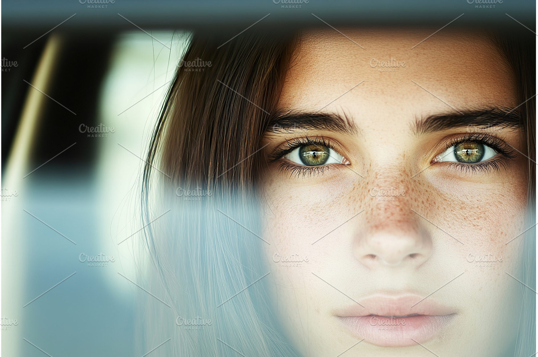 Closeup of young Caucasian woman, a Person Photo by Lermont51