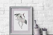 Two cranes and chinese peony, a Pattern Graphic by ramika (Thumbnail 6 of 6)