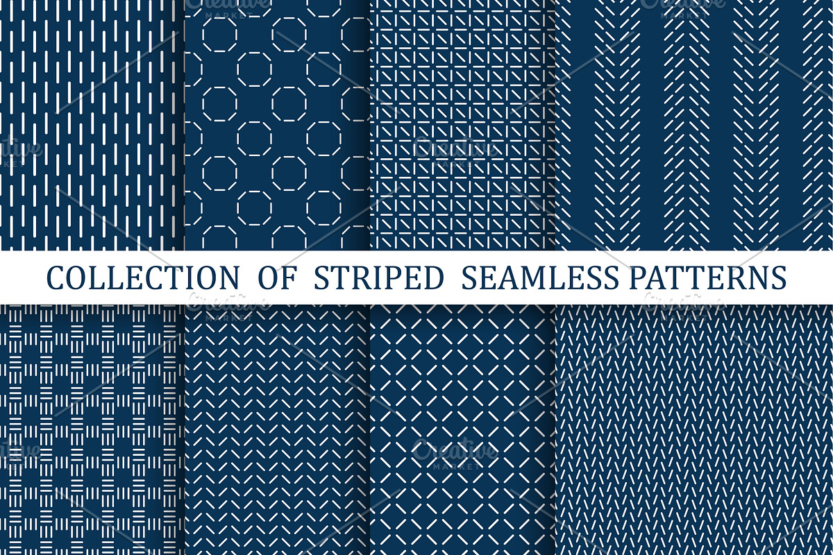 24 blue textile minimal patterns, a Pattern Graphic by ExpressShop (Photo 1 of 6)