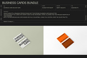Business Cards Mockup Bundle – 6 PSD, a Merchandise Mockup by FURIOSO mockups (Thumbnail 9 of 15)