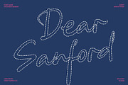 CS Alyaka Dashed, a Script Font by Craft Supply Co. (Thumbnail 2 of 8)